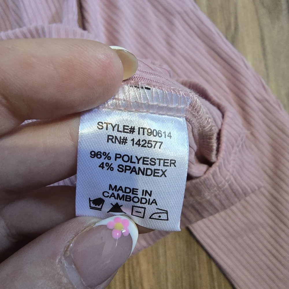 Pink Ruched Sleeve Top - Picture 5 of 8